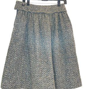 Y's Yohji Yamamoto Women Wool/Angora skirt in green/beige color (size 2)